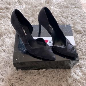 Nine West Shoes Black Camo Pumps